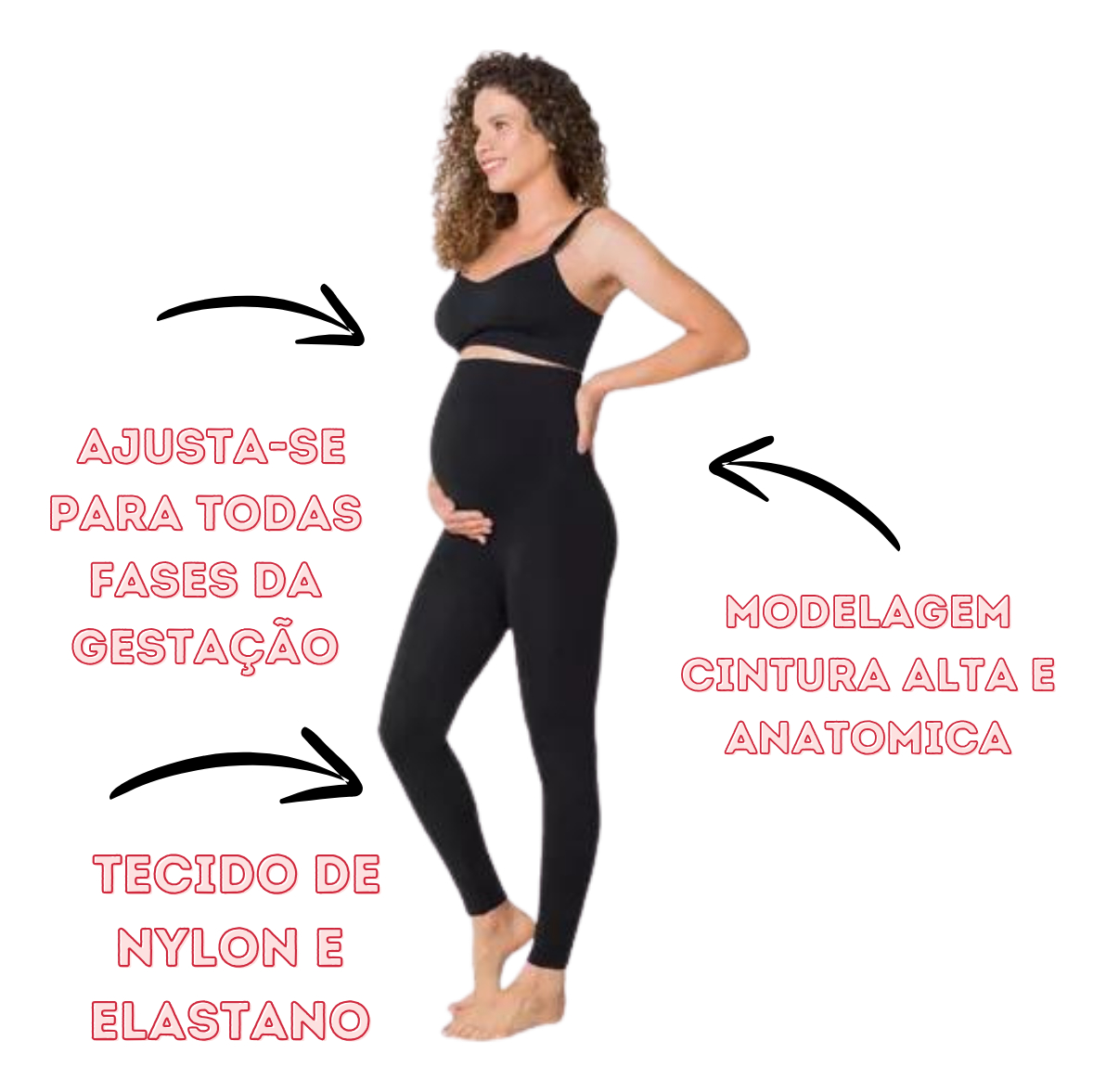 Calça Gestante Legging Maternidade 5