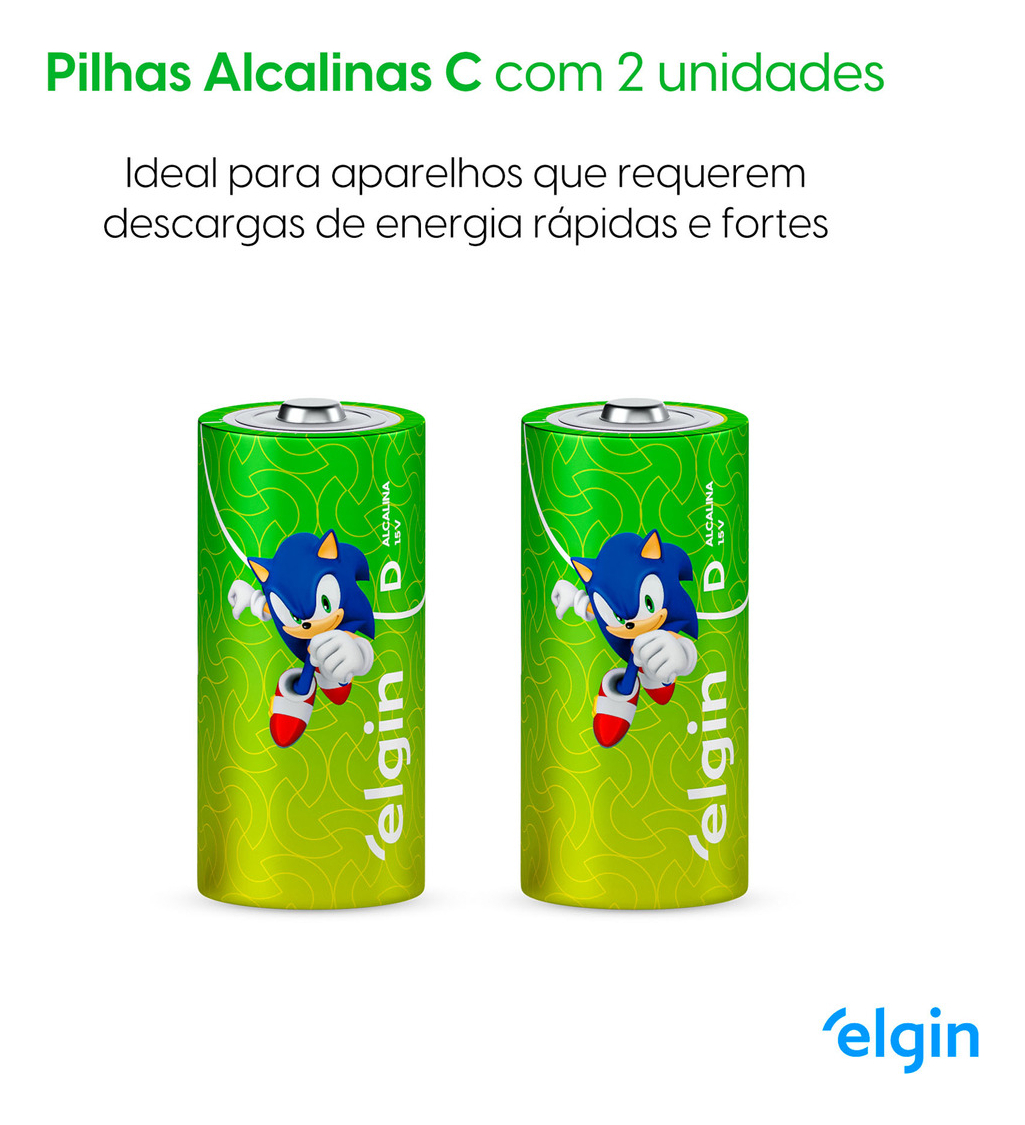 Pilha Alcalina D   2
