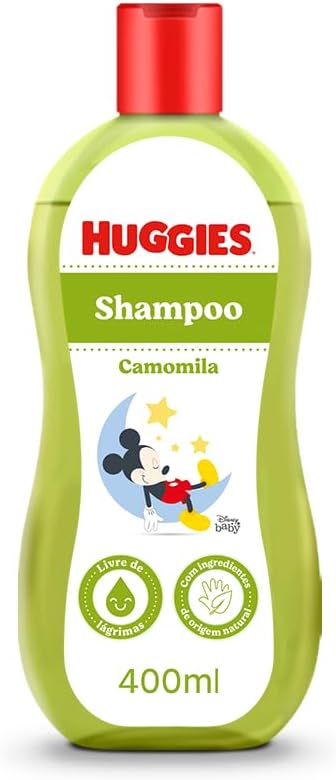 Shampoo Huggies Camomila Seguro para Recém-Nascidos 1