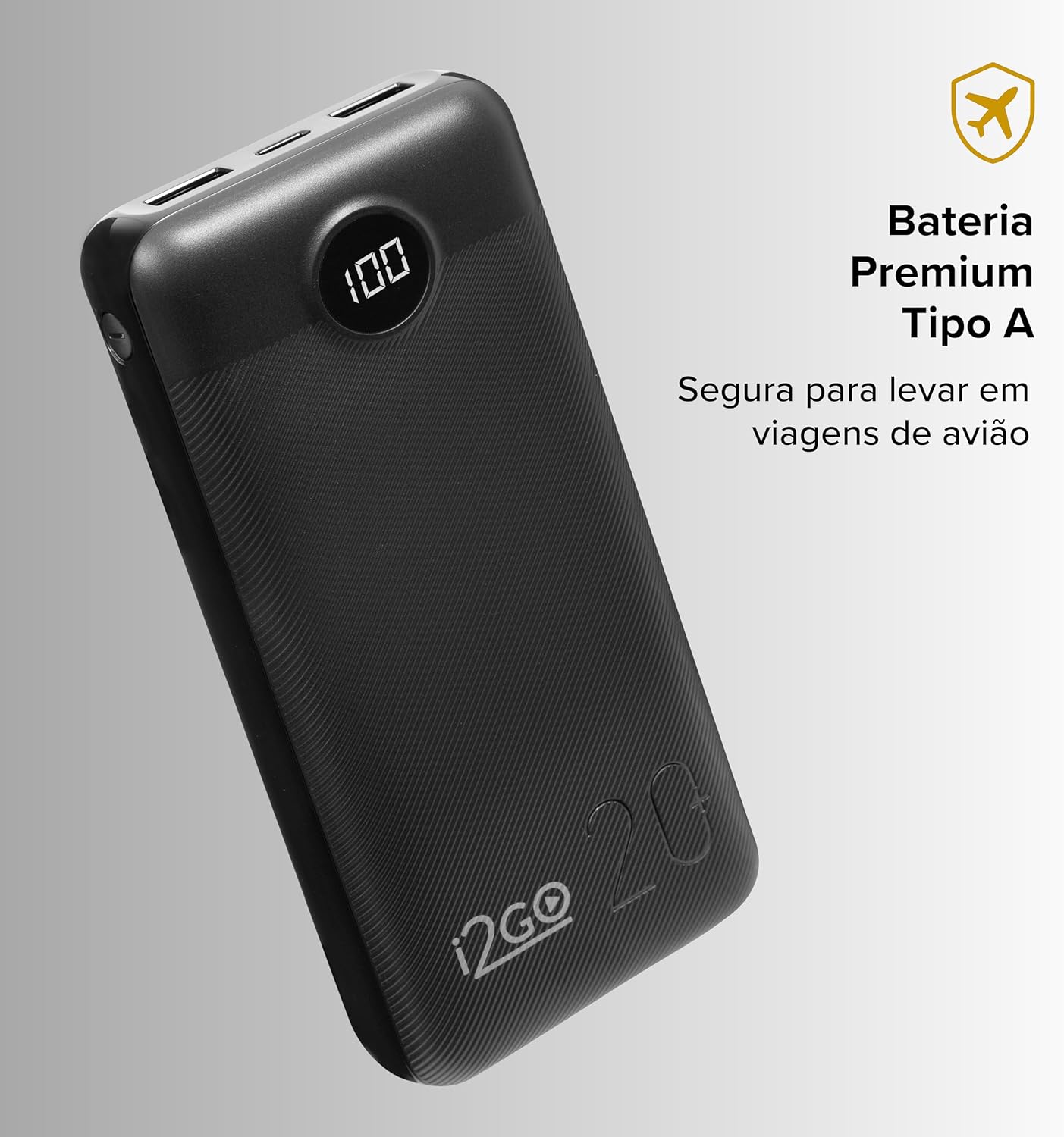 Carregador Portátil (Power Bank) Ultra Rápido 20000 mAh Power Delivery 4