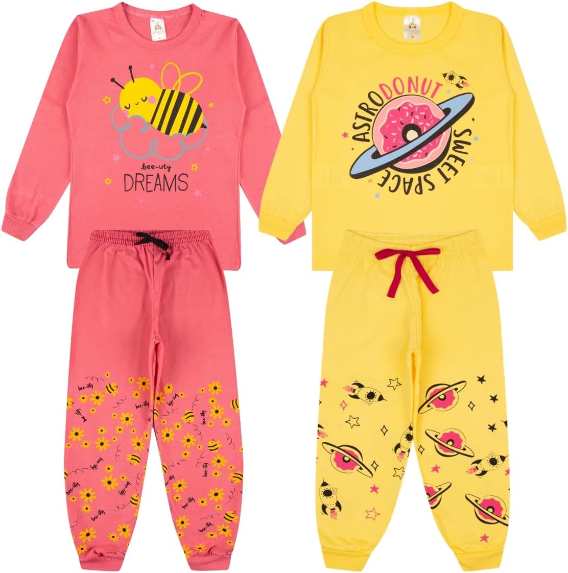Kit Sortido 3 Pijamas Infantis Menina 2