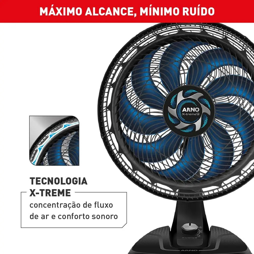 Ventilador de Mesa Arno X-Treme 9 3