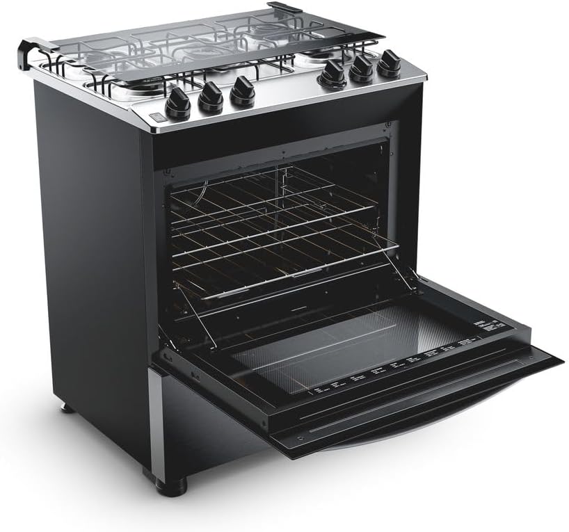 Fogão 5 Bocas Cor Inox com Turbo Chama 4