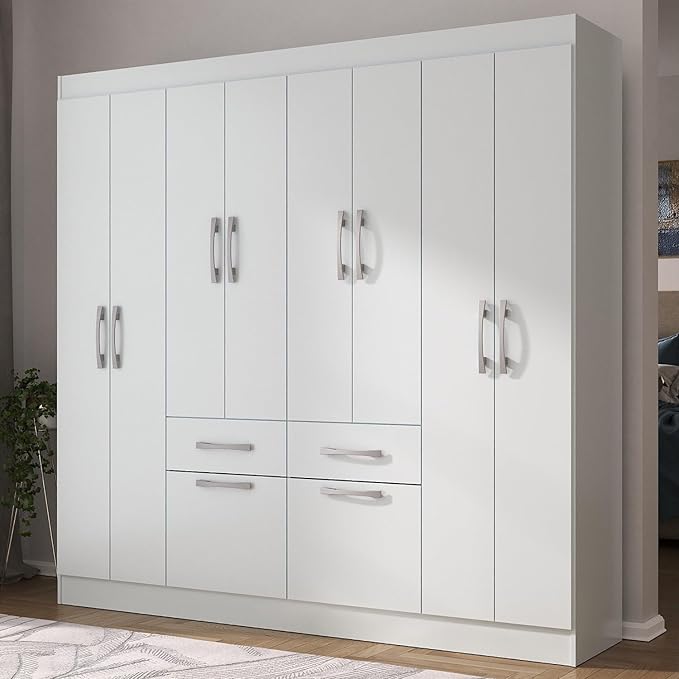 Guarda-Roupa Casal 8 Portas 2 Gavetas 2 Basculante Rubi 3