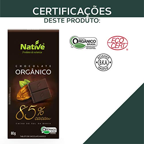 Chocolate Orgânico 85% Cacau 4