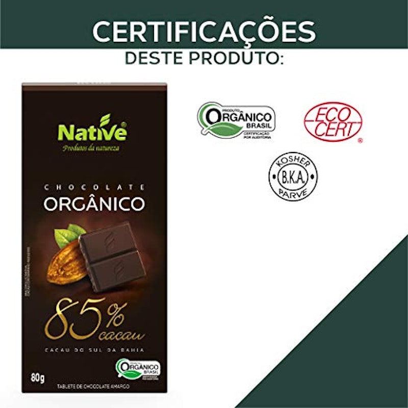 Chocolate Orgânico 85% Cacau 4