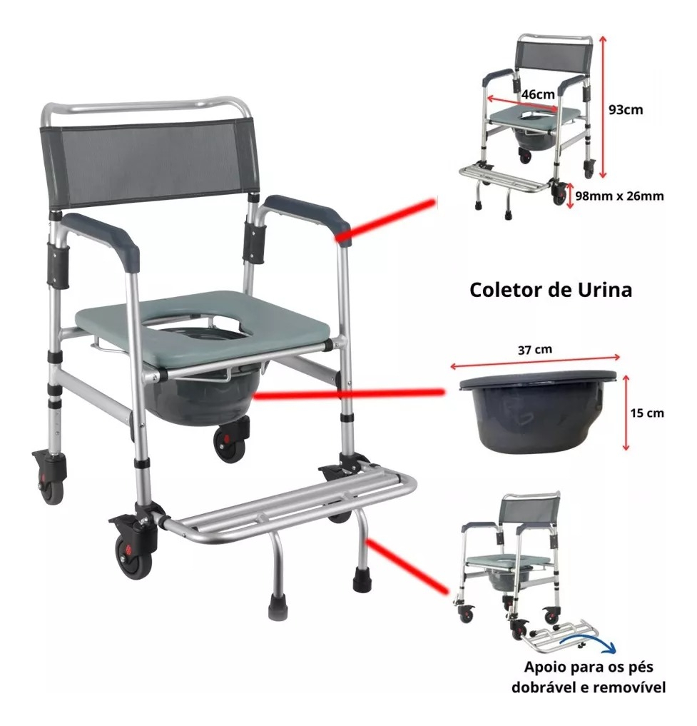 Cadeira de Banho Desmontável 5
