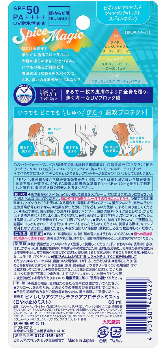 Protetor Solar UV Aqua Protect Mist Spice Magic 3