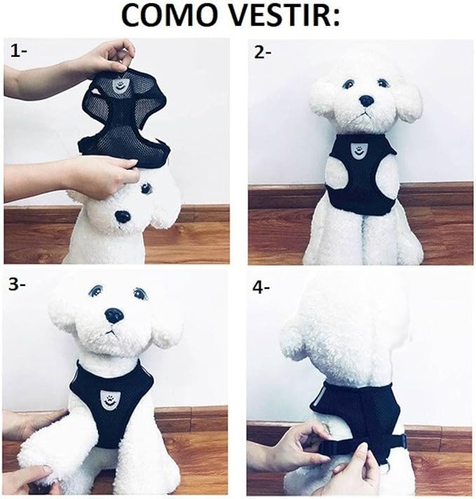Coleira Peitoral Antipuxão com Guia para Cães e Gatos  4
