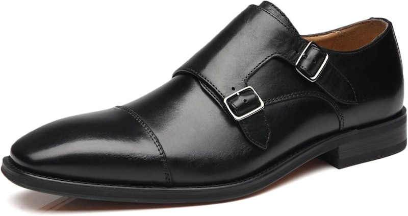 Sapato Masculino Monk Strap Chal-1-Black La Milano 1