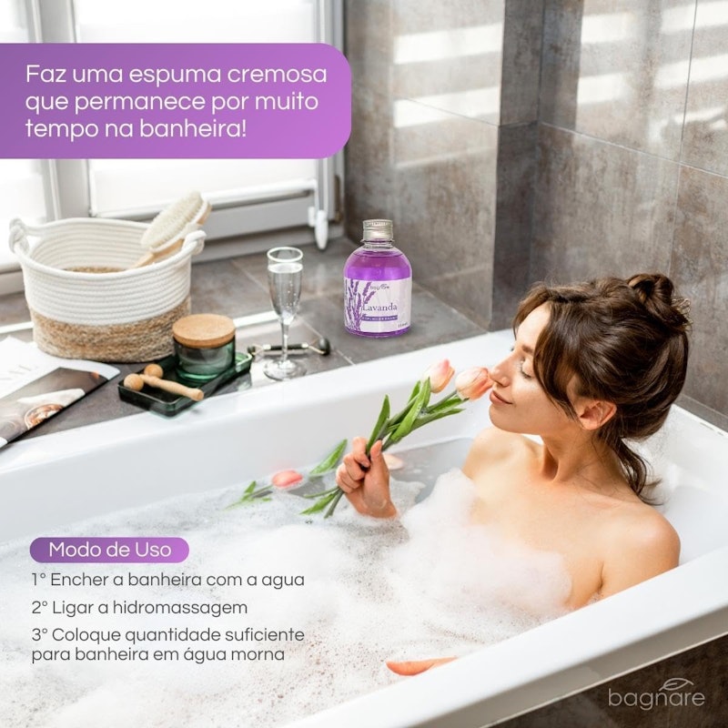 Sais de Banho Banheira Espumante Hidromassagem SPA Lavanda 2