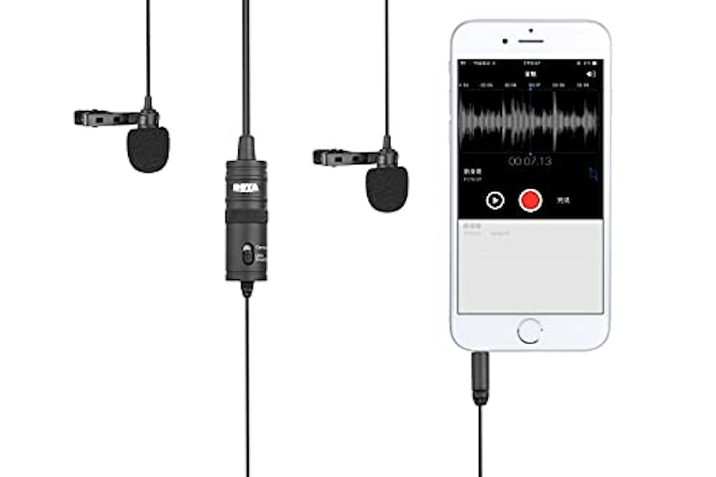 Microfone de Lapela Duplo 2