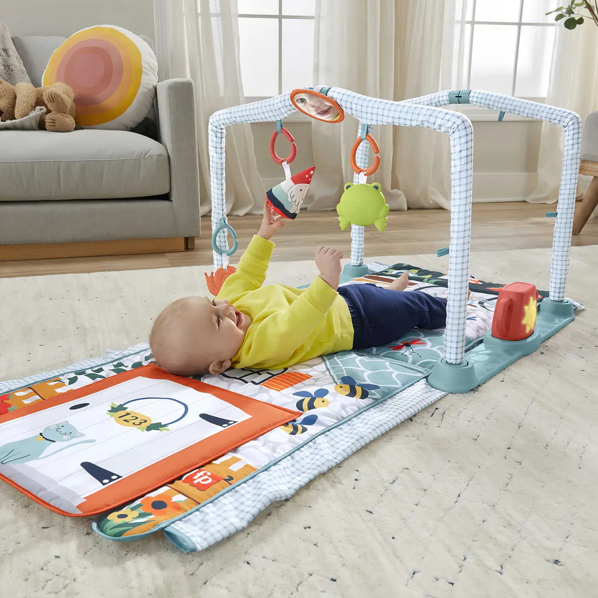 Baby Ginásio para Bebês de Cabana 3 em 1 5