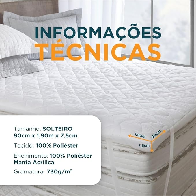 Pillow Top Toque de Pluma Solteiro 3
