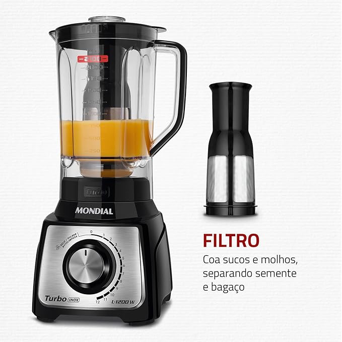 Liquidificador Mondial Turbo Black 4