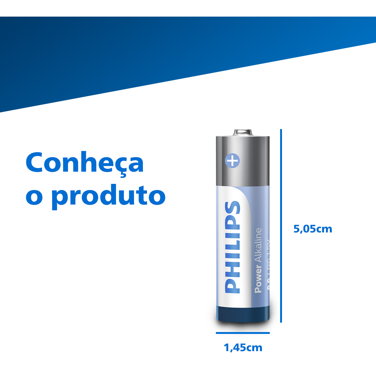 Power Alkaline Bateria Philips 5