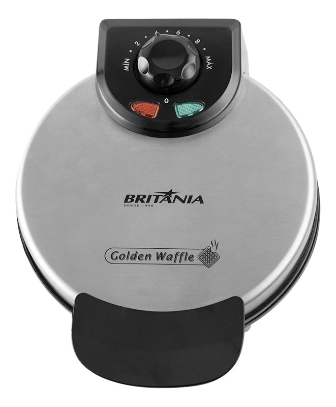 Máquina de Waffle Golden Britânia Acabamento em Inox 1