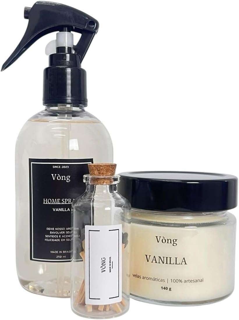 Kit Vela Aromática e Home Spray Vòng 1