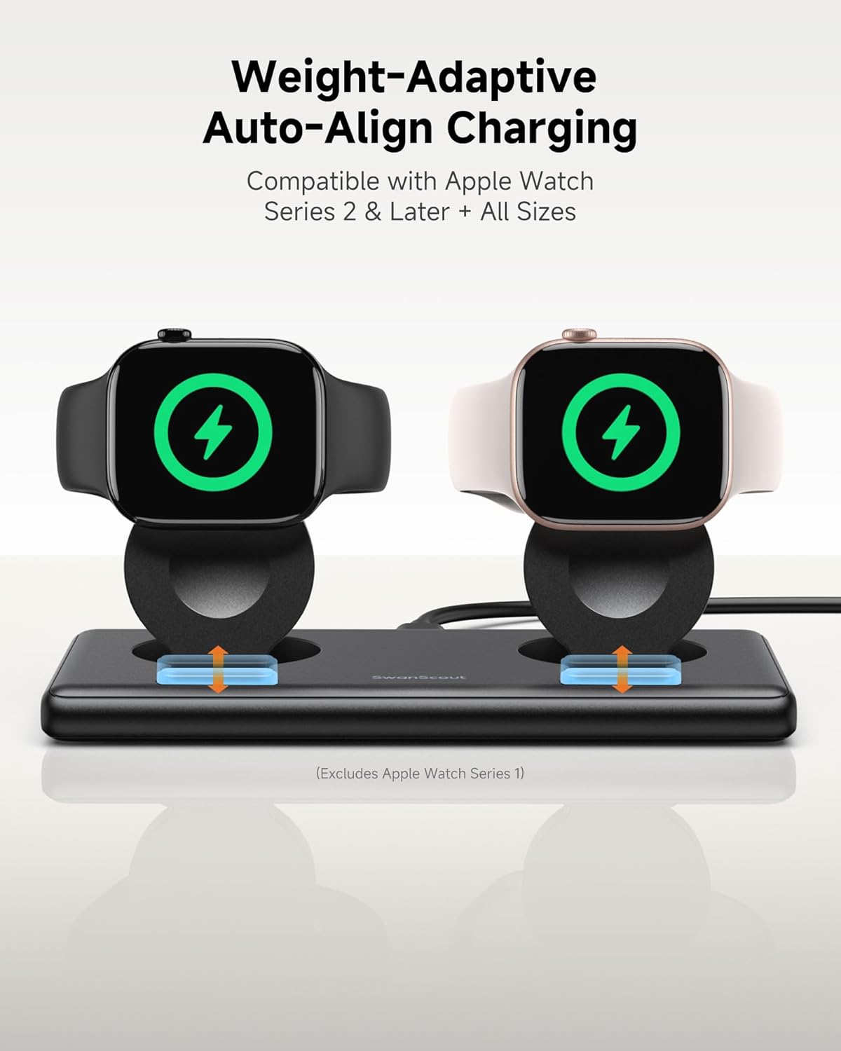 Carregador Duplo para Apple Watch SwanScout 4
