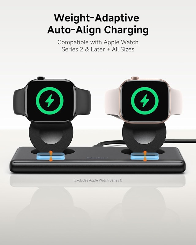 Carregador Duplo para Apple Watch SwanScout 4