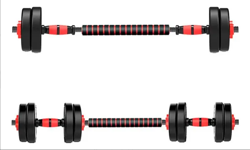 Kit Halteres de Anilhas e Barras Ajustáveis 14 kg  4
