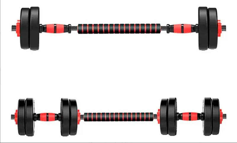 Kit Halteres de Anilhas e Barras Ajustáveis 14 kg 4