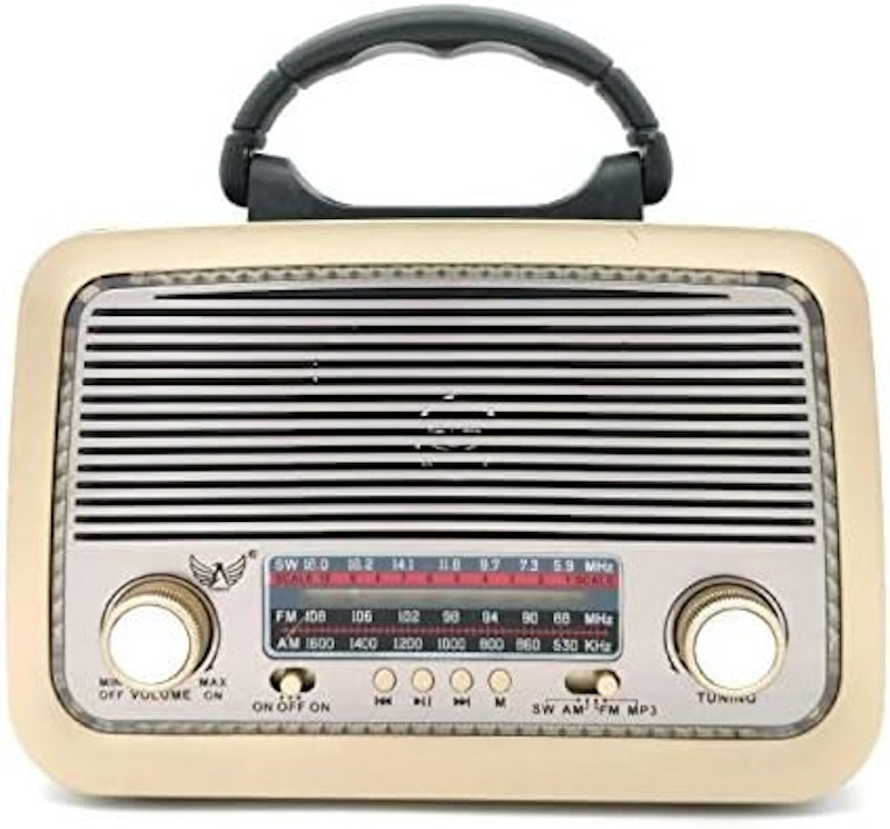 Caixa de Som Retrô Vintage Portátil 4