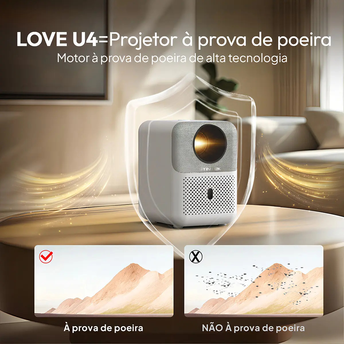 Projetor Love U4 Byintek 4