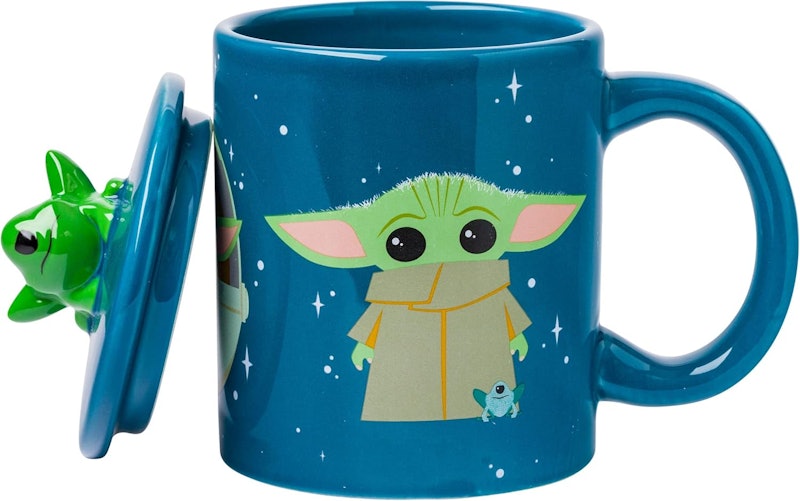 Caneca de Cerâmica Star Wars The Mandalorian Grogu com Tampa de Sapo 3