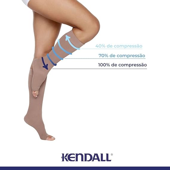 Meia Kendall 3/4 20-30 mmHg sem Ponteira 5