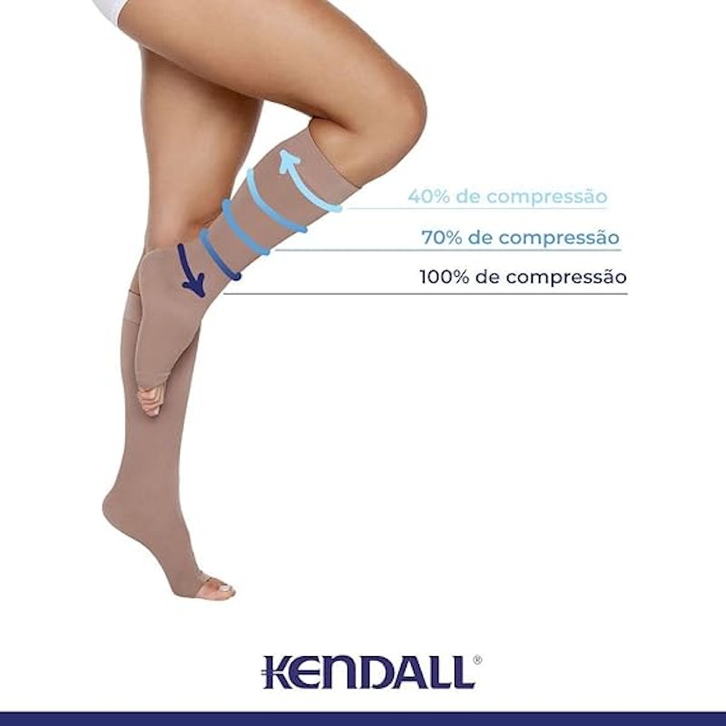 Meia Kendall 3/4 20-30 mmHg sem Ponteira 5
