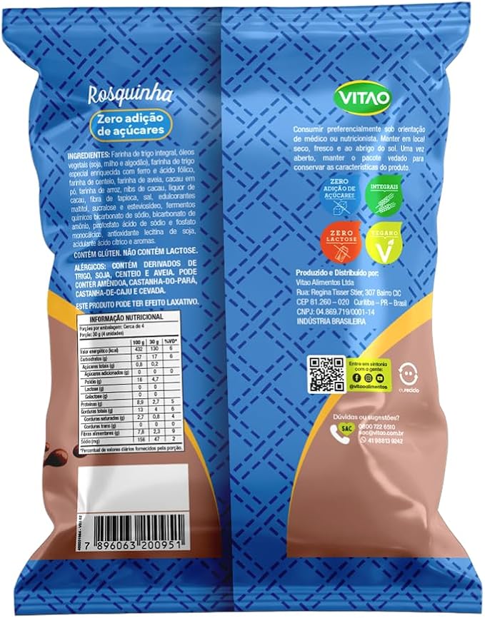 Rosquinhas Chocolate Integral Zero Açúcar 3
