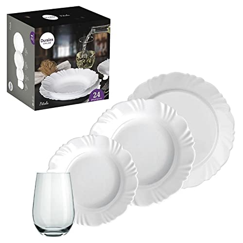 Aparelho de Jantar 24 Peças Opaline Pétala 1