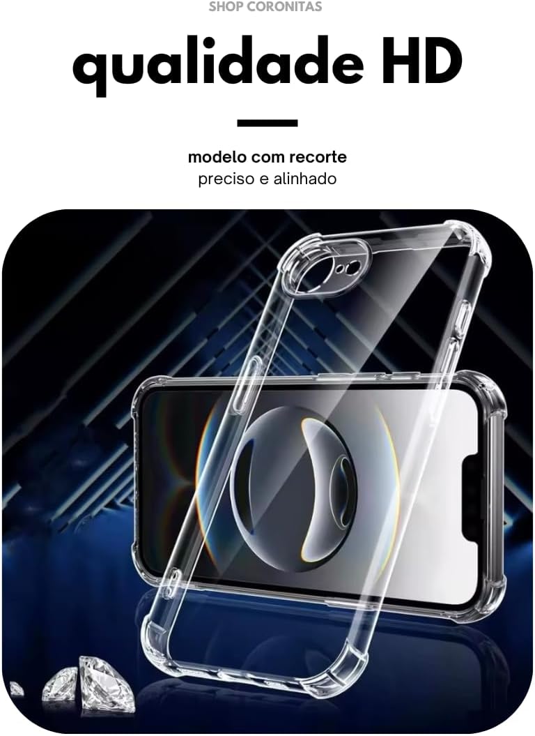 Capinha Anti Impactos Compatível com iPhone 4