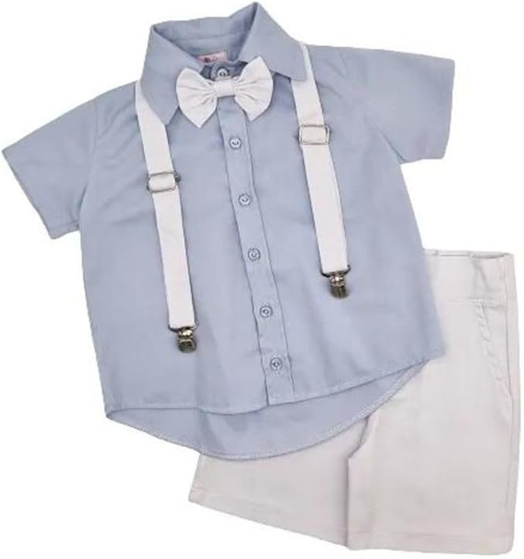 Conjunto Infantil Social Masculino Pajem Batizado 2