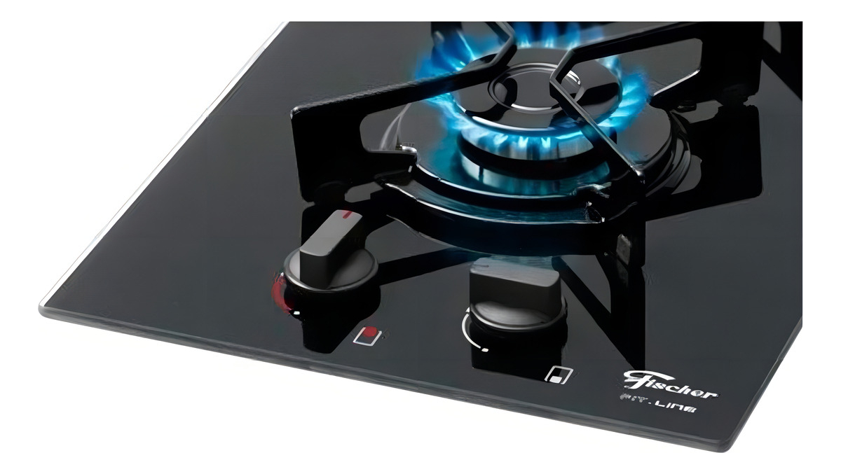 Cooktop a Gás Fischer 2 Bocas Fit Line Mesa Vidro Bivolt 2