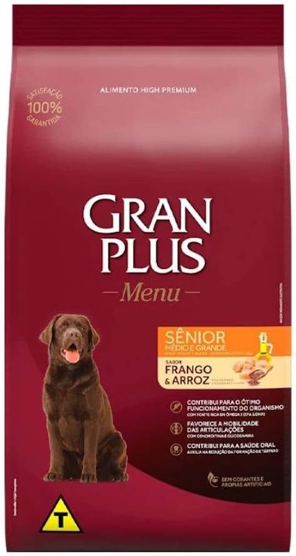 Ração Cão Adulto Sênior Médio e Grande Sabor Frango e Arroz 2
