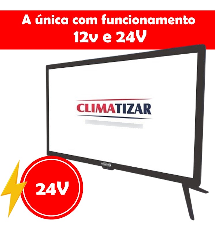 Smart TV para Caminhão 24" Climatizar 2