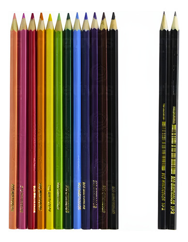 EcoLápis de Cor Multicolor 12 Cores + 2 EcoLápis Grafite 2