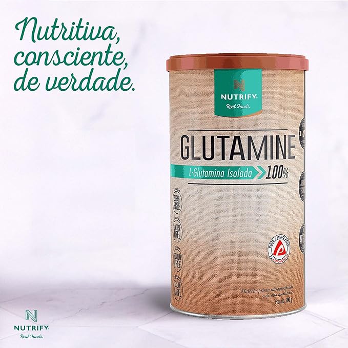 Glutamina em Pó Glutamine Nutrify 5