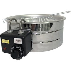 Fritadeira Elétrica Inox Redonda Tacho 5 L