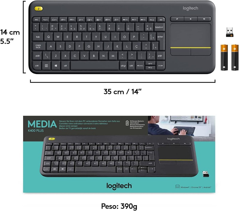 K400 Plus Wireless Touch Keyboard 3