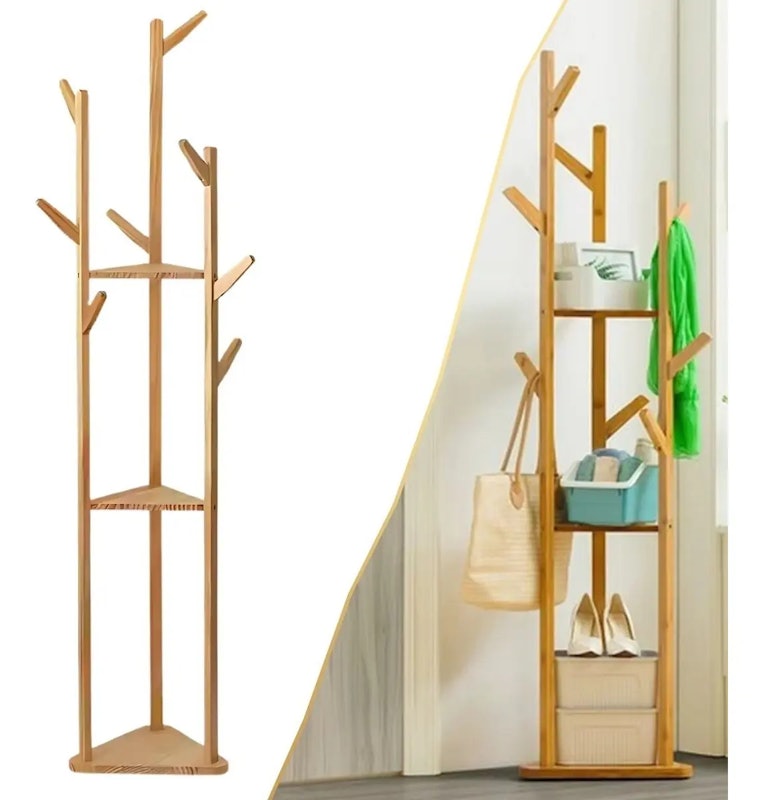 Cabideiro de Chão Bambu 2