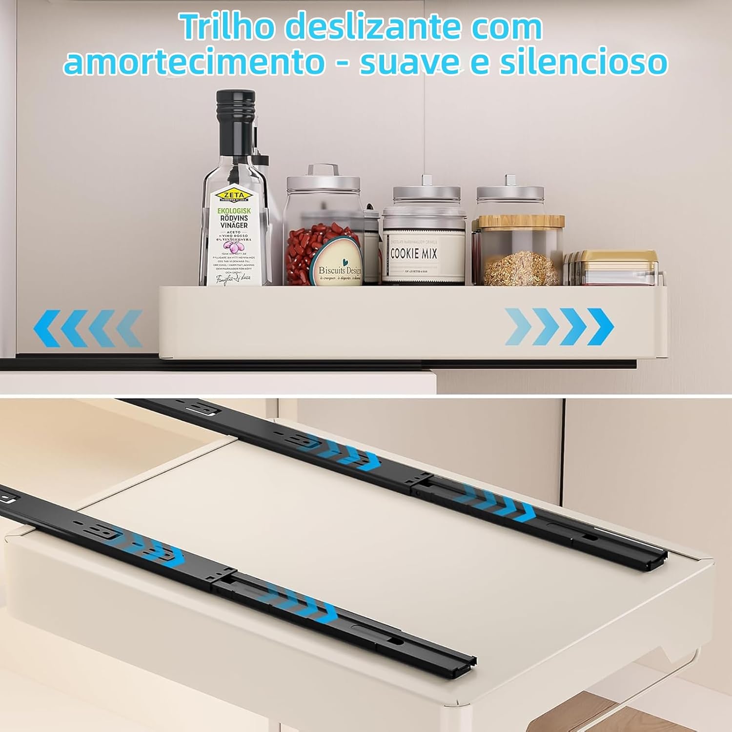 Organizador de Prateleiras Deslizante 3