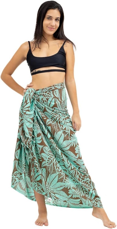 Canga de Praia Viscose Floral Tosca 3