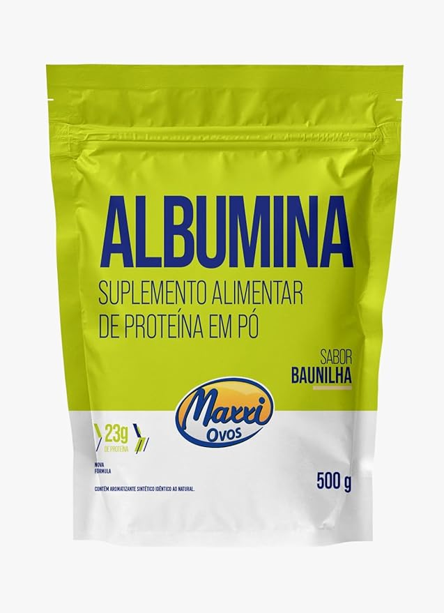 Albumina 500 g Sabor Baunilha 1