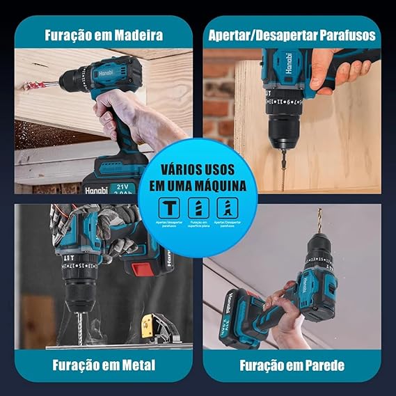 Parafusadeira Furadeira Brushless Impacto 4