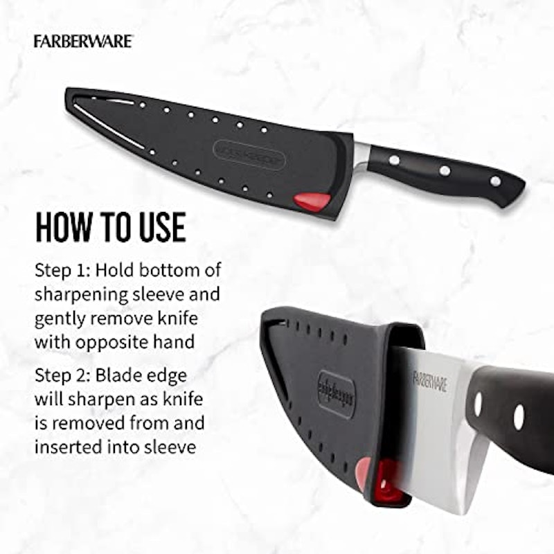 Faca de Chef Farberware Edgekeeper 4