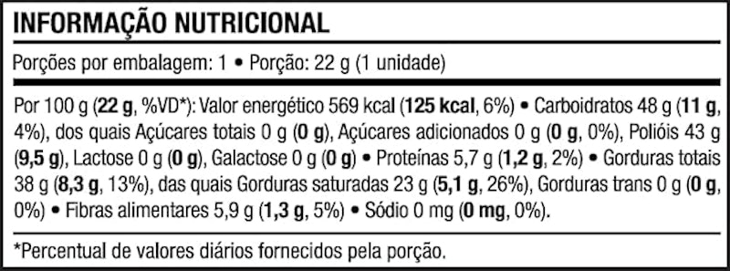 Chocolate Meio Amargo Zero Açúcar Marcante 3