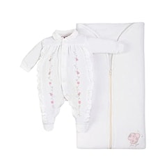 Saída Maternidade Plush Bordado Joaninhas